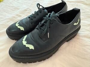 Strange Krypt Bat Creeper Platform Shoes Goth Punk Glow In Dark 10 hot topic